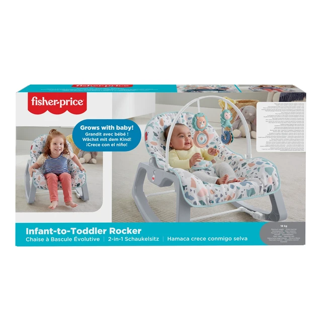 Mecedora Fisher-Price GWD39 niños, silla de ruedas para linquís en palo, regalo para AliExpress