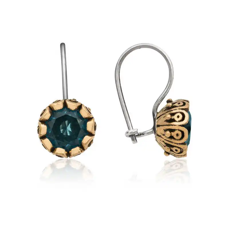 

Silver Blue Authentic Earrings