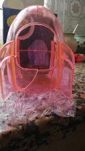 Bed-House Hamster Mice Cage Gerbil Rodent Small-Pet Bath-Room Plastic Transparent Cute