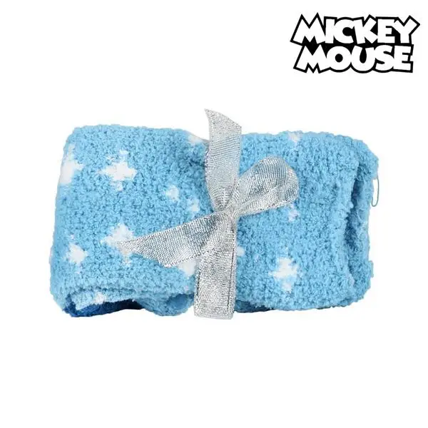 Blanket, Socks and Eye Mask Mickey Mouse 73376(3 Pcs) Blue