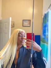 28 30 32 34 pulgadas recto 613 rubia frente de encaje pelucas de cabello humano transparente Virgen sin costuras cierre Frontal peluca Pre arrancado bebé