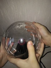 Lighting Decor Touch-Lamp Plasma-Ball Crystal Led-Night-Light Christmas Novelty Magic