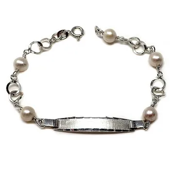 

Bracelet 925 sterling silver m slave 18cm cultured pearl circle [AB5579GR] -Customizable-RECORDING INCLUDED IN THE PRICE