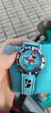 Disney-Reloj de escuela primaria para niños, caja de regalo de dibujos animados, reloj exquisito, regalo creativo para el Día de los niños