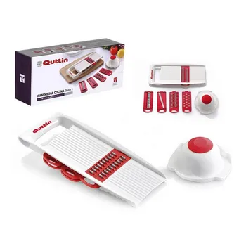 

Mandolina-rasp 5 in 1 Quttin White Red (28X11,3x3 cm)