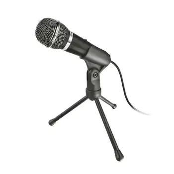 

Microphone trust starzz all round-button muffler-tripod-3.5mm jack-250cm