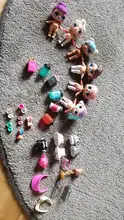 6 muñecas + 6 prendas + 6 zapatos + 6 botellas + 6 accesorios conjuntos aleatorios L.O.L. ¡Sorpresa! Muñeca LOL de 8cm, juguete para regalo
