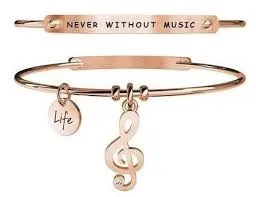 

316L STAINLESS STEEL BRACELET, ROSE GOLD PVD "VIOLIN" 731031-FREE TIME