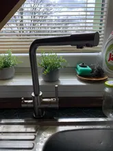 Faucet Taps Deck-Mounted Crane Purified Water-Kitchen-Faucet Cold-Water-Mixer Dual-Handles