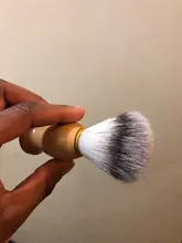 1PC profesional de los hombres brocha de afeitar con mango de madera de Nylon puro para hombres de limpieza de máscara cosméticos herramienta