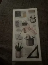 6 hojas/Pack lindo Animal acuarela serie ciervo pegatina de oso álbum Scrapbooking DIY decoración palo etiqueta regalo de papelería para niños