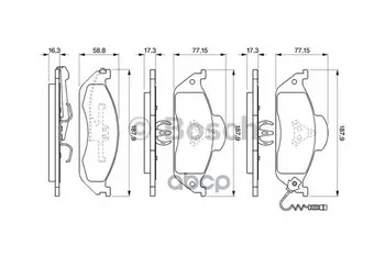 

Pads TORM disk MB M-Class (W163) Bosch art. 0986424611