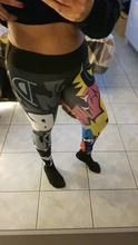 NORMOV-Leggings de entrenamiento para mujeres, leotardos con impresión digital, calzas, cintura alta, longitud hasta el tobillo, de realce, fitness