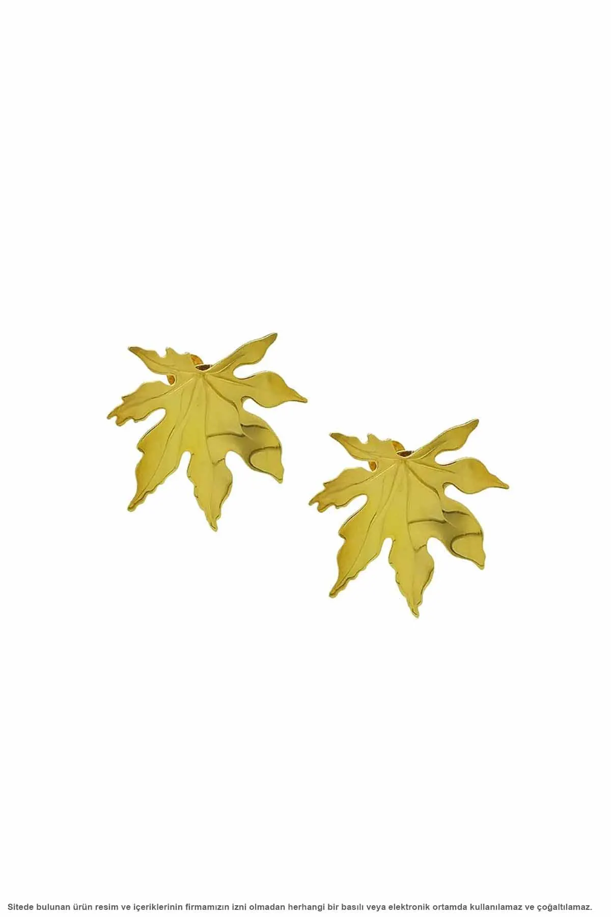 

Silver Autumn Series Gold Plated Sycamore Leaf Earrings