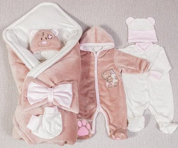 

Комплект на выписку 6-ти предметный "Мишутка" ЗИМА Комплекты на выписку и для прогулок 0-6 мес