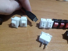 Switch Push-Button SPST 250V Black White KCD11 Snap-In-On/Off 3A 10x15mm 10pcs And Red