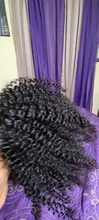 Cola de Caballo Afro rizada, cabello humano Remy Maxine 4B 4C, extensiones de coleta con cordón, extensiones de cabello humano
