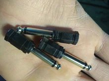 3 uds 6,35mm 1/4 Mono macho a 1/8 Jack estéreo de 3,5mm de Audio hembra convertidor adaptador