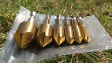 Drill-Bit Chamfering Cutter Countersink Wood HSS Hex-Shank-90-Degree 3pcs 6pcs 6mm-19mm