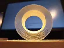 Cinta mágica Nano de doble cara, transparente, reutilizable, impermeable, Gekkotape para el hogar, 1M/2M/3/5M