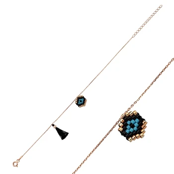 

KUTAYDAN 925 Sterling Silver Miyuki Bracelet