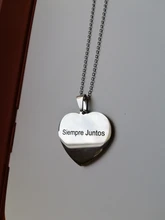 Collar con etiqueta redonda personalizable para hombre y mujer, con foto y nombre, Color dorado y plateado, joyería con letras personalizadas