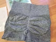 BLESSKISS-pantalones cortos deportivos con realce para mujer, pantalones cortos de LICRA de cintura alta, sin costuras, para gimnasio, correr y motociclista