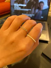 Momiji-anillos de perlas de concha hechos a mano para mujer, joyería elástica ajustable, de acero inoxidable, con cuentas de perlas, regalos de boda