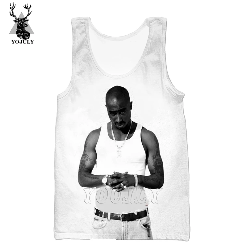10 Мужские и женские безрукавки с 3d принтом, безрукавка 2pac, безрукавка унисекс в стиле хип-хоп, уличная одежда, жилеты, топы для американских певиц Тупак, 14 - Цвет: 10
