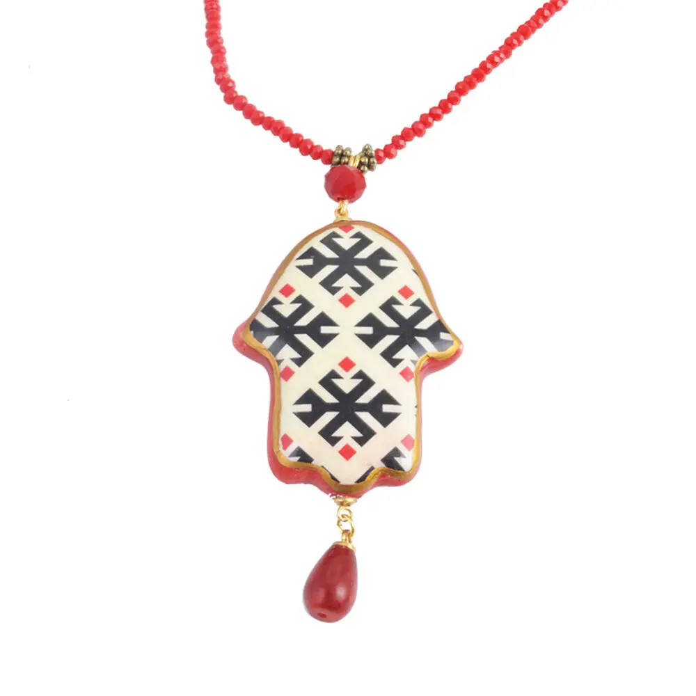 

BiggDesign Hamsa Rug Pattern Key Necklace