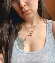 PerisBox 4 tamaños con collares de cadena círculo dorado collares gargantilla para mujer minimalista collar de joyería Vintage