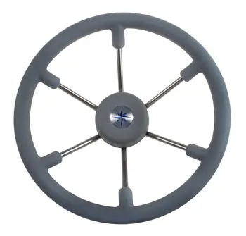 

Steering wheel leader tanegum gray rim silver spokes D. 360mm vn7360-03
