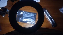 Lámpara de escritorio de lupa plegable profesional, luz LED de lectura con tres modos de atenuación, fuente de alimentación USB, 5 aumentos