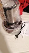 Picadora eléctrica de acero inoxidable de 2 velocidades, picadora eléctrica de 500W con capacidad de 2L, picadora de carne, procesador de alimentos