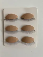 Cabeza de Maniquí de entrenamiento, extensión de pestañas postizas, modelo de cabeza de práctica, reemplazo de silicona, párpados extraíbles, herramientas de maquillaje