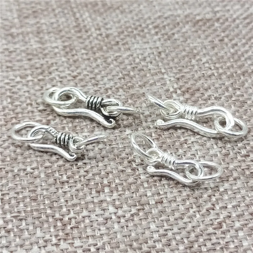 

925 Sterling Silver Hook ClaspS with Jump Ring Connector for Bracelet Necklace