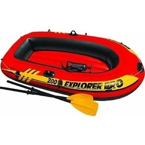 Лодка надувная Intex Explorer Pro 200 Set 196х102х33 см с пластиковыми веслами и насосом 58357 |