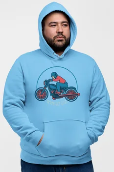 

Angemiel Wear Never Get Lose Blue Men 'S Hooded Sweatshirt