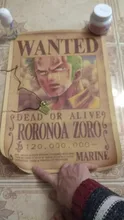 Figuras de acción de One Piece Bounty, pegatinas de pared con estampado de póster artesanal, película Vintage, Playbill, Luffy, papel tapiz de una pieza, 1 Uds.