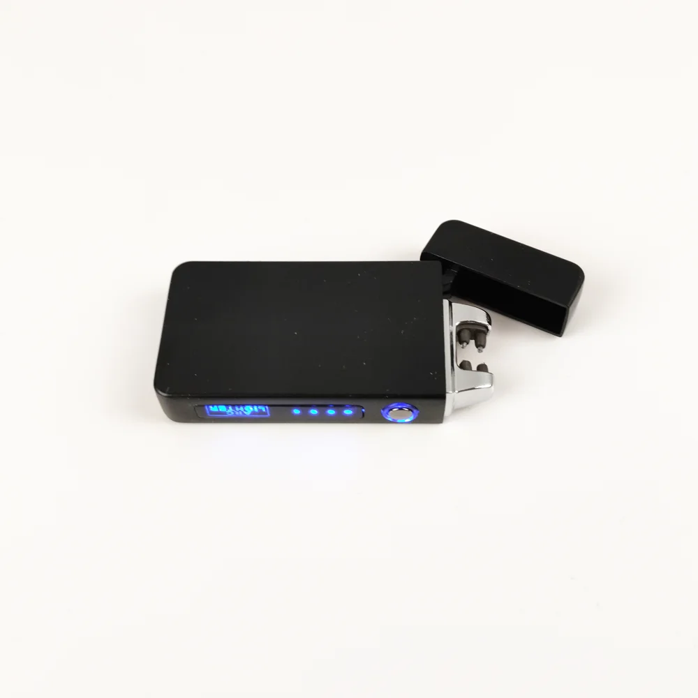 Зажигалка прямоугольная плазменная USB - Цвет: JL613BLACKMATE