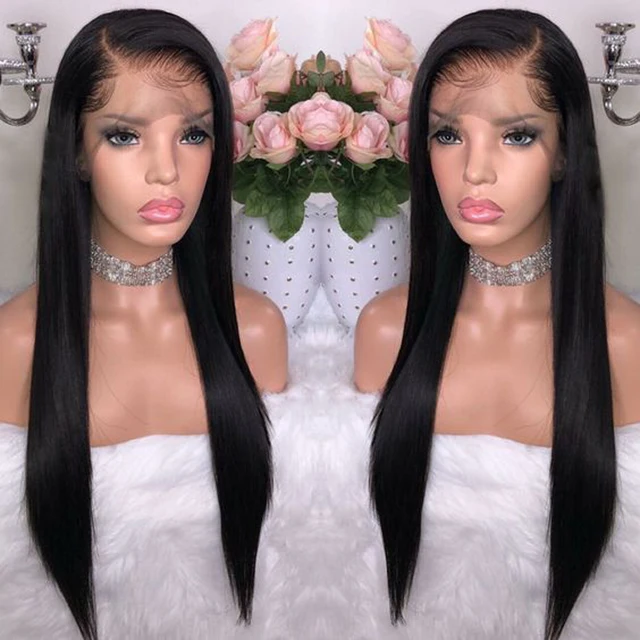 $US $59.99  BeauDiva Peruvian 360 Lace Frontal Wig Peruvian Straight Hair Wigs 100% Human Hair Wigs With Baby H