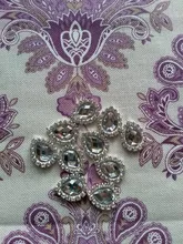 Accesorios de joyería Diy, 10 Uds., gota de agua de 16x20mm, diamantes de imitación acrílicos, adornos de pedestal, decoración de tapas