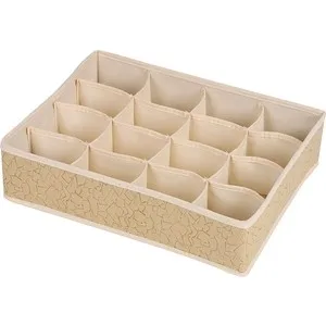 

Box handy home organizer "geometry" 16 sections, d350 ш270 в90, beige, straw