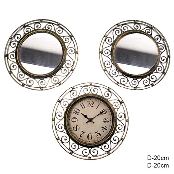 

Clock interior wall and mirror 2 pieces set model 880b