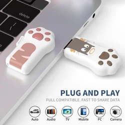 Clé USB 2.0 avec LOGO personnalisé, support à mémoire de 32 go 64 go 128 go, stylo de créativité de dessin animé, capacité réelle de 100% 