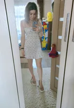 Bodycon Dresses Shirred Spaghetti-Straps Newasia Pleated-Ruched Floral White Sexy Women