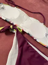 Two-Piece Suit Bikini-Set Beachwear Tube-Top Swimwear Women Bathing Print Plus-Size Floral