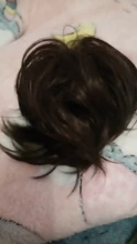 Bicicleta con sintético Flexible moño para el cabello rizado cabello moño elástico sucio ondulado Scrunchies abrigo de cola de caballo de pelo banda Exte