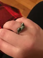 Anillo de rana Vintage bohemio para mujer, diseño artístico, apertura Retro ajustable, anillos llamativos para mujer, regalo de Color plata