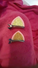 Horquilla con orejas de gato y lentejuelas tridimensional para niña, 2 uds., horquilla para niña, horquilla para bebé, clip LATERAL, regalo de vacaciones
